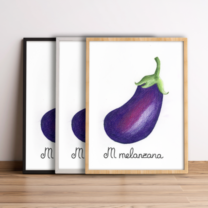 M come Melanzana - Alfabeto Vegetale