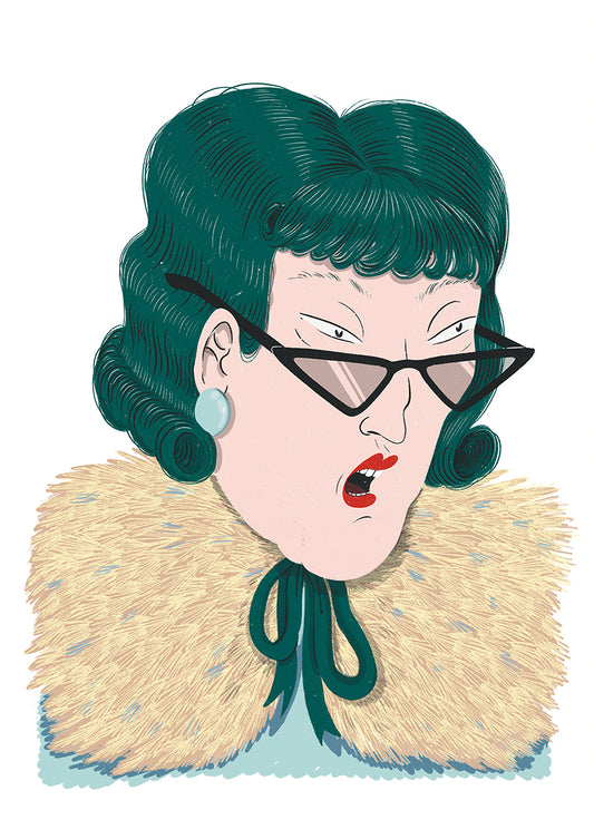 Signora con pelliccia